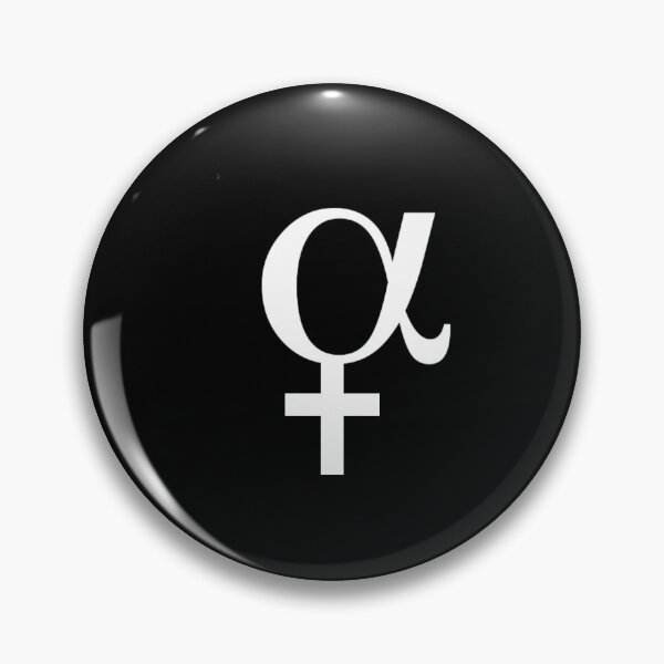 Item preview, Alpha Female Symbol (White on Black) designed and sold by ModdiesColors.