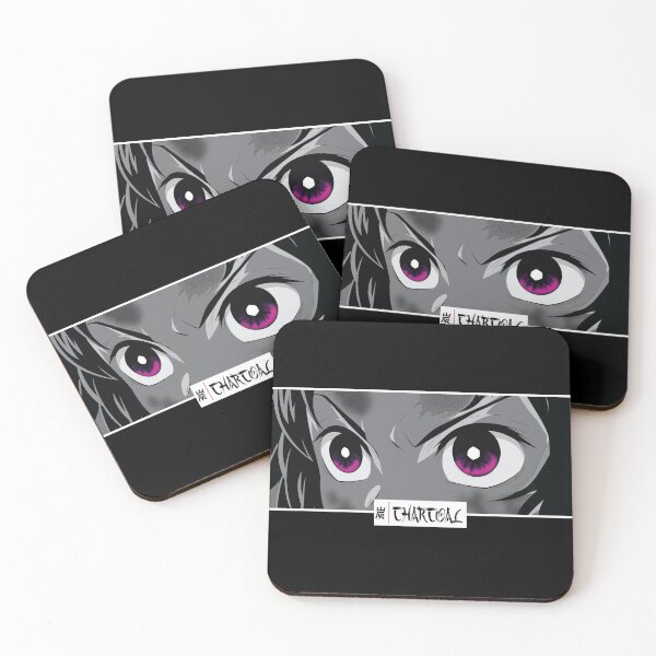 Item preview, Charcoal Anime Eyes Monochrome Japanese Cozy Manga designed and sold by Otakurypto.