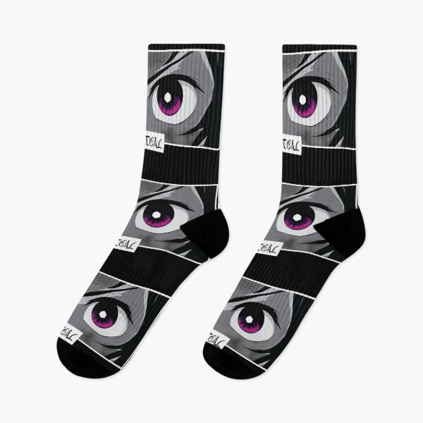 Item preview, Charcoal Anime Eyes Monochrome Japanese Cozy Manga designed and sold by Otakurypto.