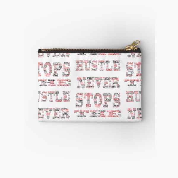 Item preview, The Hustle Never Stops Black Red designed and sold by teebrandz.