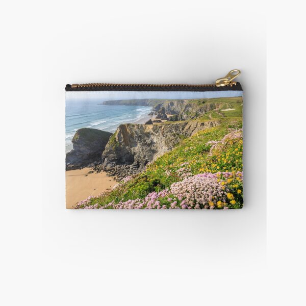 Item preview, Bedruthan Steps and flower covered cliffs |  Cornwall  designed and sold by Chris Warham.