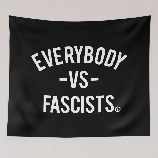 Item preview, Everybody VS Fascists (circle E for equality) designed and sold by Thelittlelord.