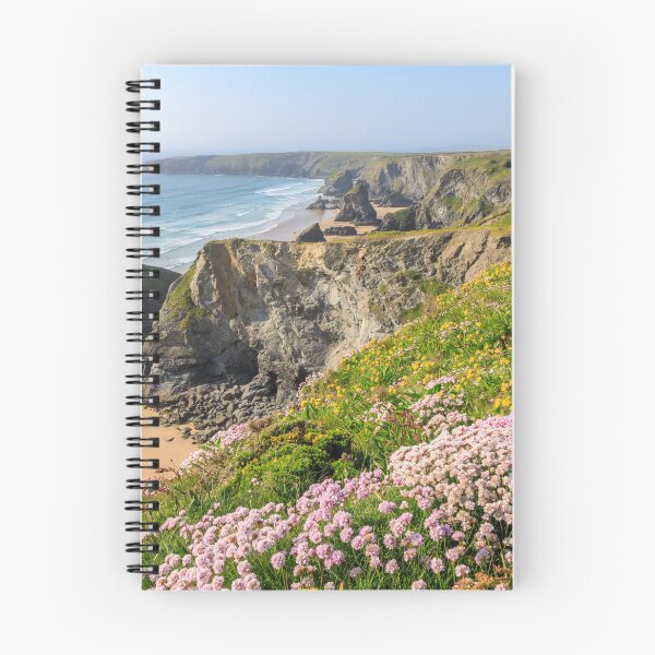 Item preview, Bedruthan Steps and flower covered cliffs |  Cornwall  designed and sold by Chris Warham.