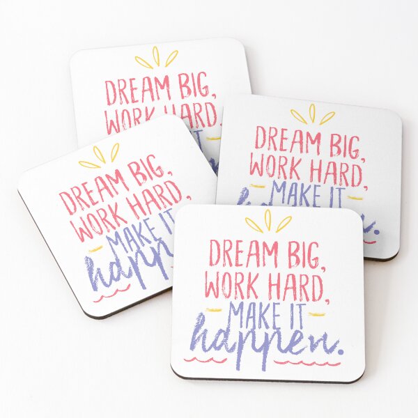 Item preview, Dream Big, Work Hard, Make It Happen designed and sold by Mruga.
