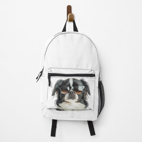 Item preview, Funny cool Japanese Chin Dog wearing sunglasses designed and sold by LazyOwlStore.