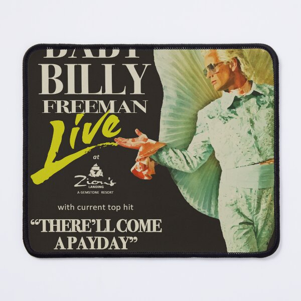 Item preview, Uncle Baby Billy Freeman LIVE at Zion's Landing Vintage Style Tour Poster designed and sold by PrettyPettyCultureClub.