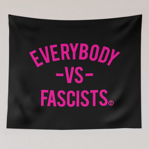 Item preview, Everybody VS Fascists (circle E for equality) - Hot pink designed and sold by Thelittlelord.