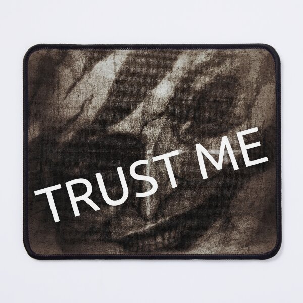 Item preview, Trust Me – Dark Grinning Face Abstract Art designed and sold by Anomaly Effect.