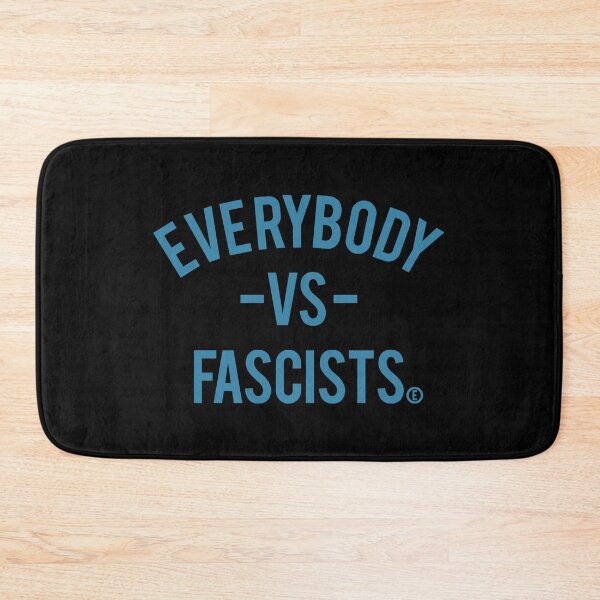 Item preview, Everybody VS Fascists (circle E for equality) - steel blue designed and sold by Thelittlelord.