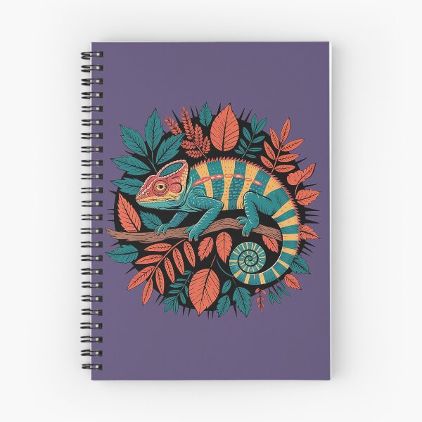Item preview, Colorful Chameleon & Foliage Vibrant Nature Art 3 designed and sold by BirdsnStuff.