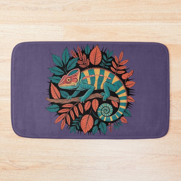 Item preview, Colorful Chameleon & Foliage Vibrant Nature Art 3 designed and sold by BirdsnStuff.
