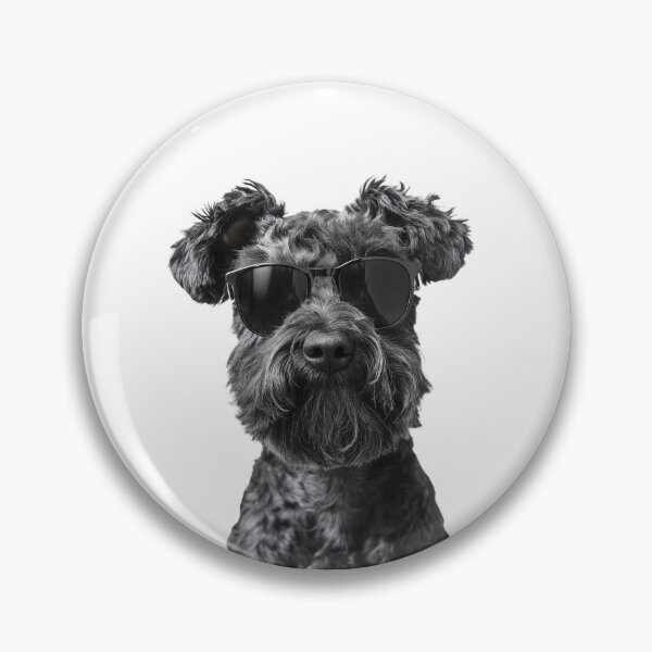 Item preview, Funny cool Kerry Blue Terrier Dog wearing sunglasses designed and sold by LazyOwlStore.