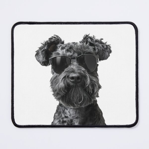 Item preview, Funny cool Kerry Blue Terrier Dog wearing sunglasses designed and sold by LazyOwlStore.
