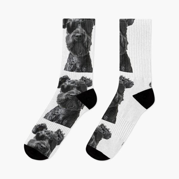 Item preview, Funny cool Kerry Blue Terrier Dog wearing sunglasses designed and sold by LazyOwlStore.