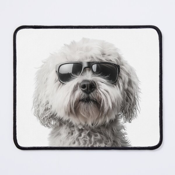 Item preview, Funny cool Komondor Dog wearing sunglasses designed and sold by LazyOwlStore.