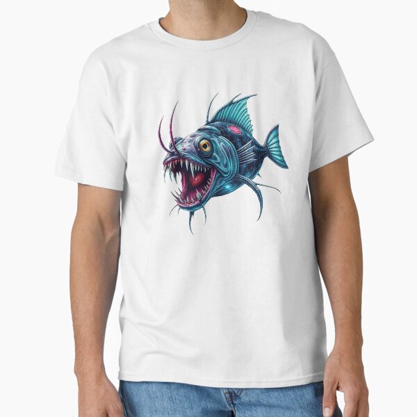 Item preview, Anglerfish in the Abyss designed and sold by TKayeAI.