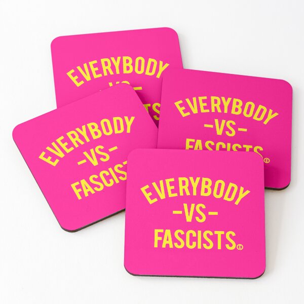 Item preview, Copy of Everybody VS Fascists (circle E for equality) yellow designed and sold by Thelittlelord.