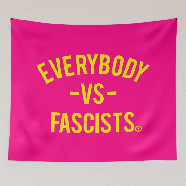 Item preview, Copy of Everybody VS Fascists (circle E for equality) yellow designed and sold by Thelittlelord.