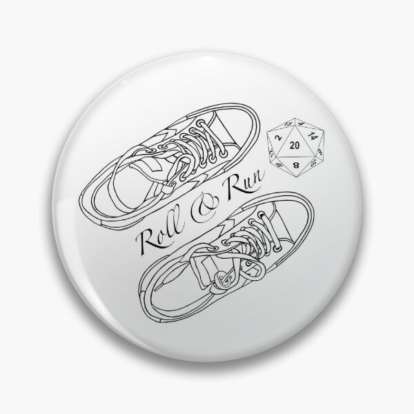 Item preview, D20. Roll and Run. Critical Hit. Sneakers  designed and sold by KateQR.