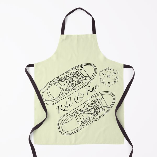 Item preview, D20. Roll and Run. Critical Hit. Sneakers designed and sold by KateQR.