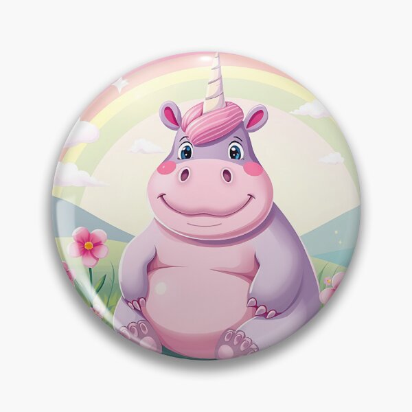 Item preview, Chubby HIPPO Unicorn Fan Club designed and sold by KreativKulture.