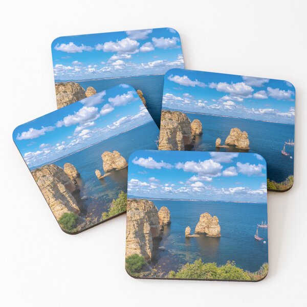 Item preview, Boats and Beautiful Cove With Clear Blue Sea Lagos Portugal designed and sold by acceleratorhams.
