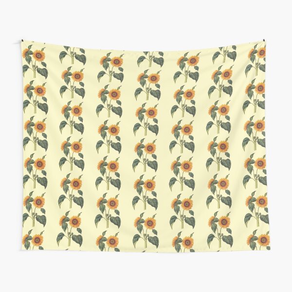 Item preview, Antique Large Bright Yellow Sunflowers designed and sold by IrisAndIvy.