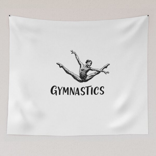 Item preview, Elegant Gymnastics Silhouette – Dynamic and Artistic Athlete Design designed and sold by Colorful-Garden.
