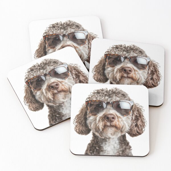 Item preview, Funny cool Lagotto Romagnolo Dog wearing sunglasses designed and sold by LazyOwlStore.