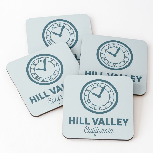 Item preview, Hill Valley California Clock Tower Logo designed and sold by Bastiano's Nerdiverse.