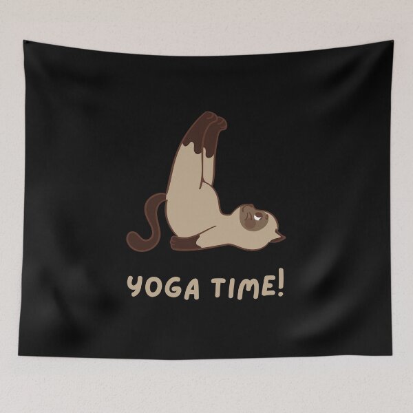 Item preview, Cute Yoga Time Cat Tshirt For Cat Lovers designed and sold by Drunken Tailor.