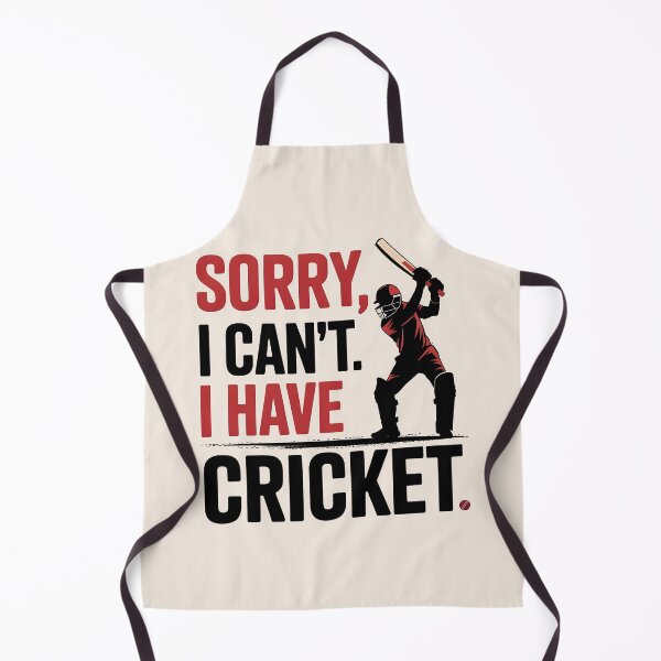 Item preview, Sorry, I Can’t. I Have Cricket – Funny Cricket Lover Design designed and sold by Jollys-ArtShop.