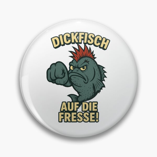Item preview, Fat fish with fist and the words "Up in the face!" designed and sold by DickfischWear.