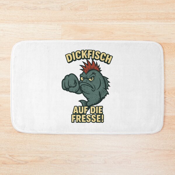 Item preview, Fat fish with fist and the words "Up in the face!" designed and sold by DickfischWear.