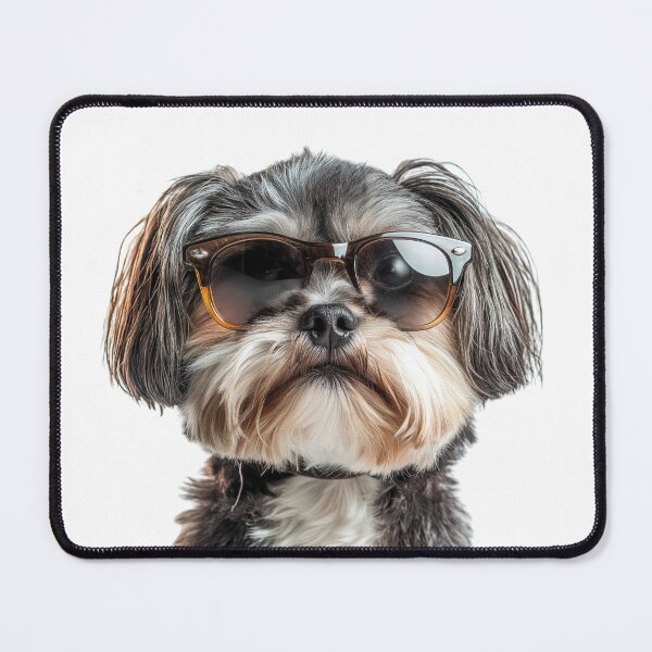 Item preview, Funny cool Lhasa Apso Dog wearing sunglasses designed and sold by LazyOwlStore.