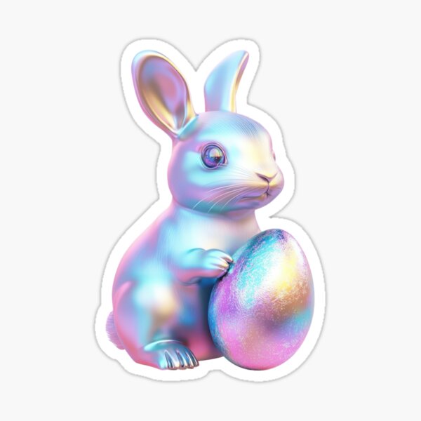 Item preview, holographic rabbit designed and sold by Mauswohn.