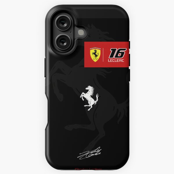 Item preview, Charles Leclerc 2025 Ferrari Emblem Art - #16 Prancing Horse Design | Driver Signature designed and sold by Studio F1Grid.
