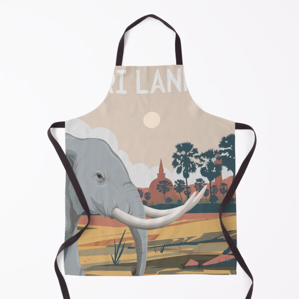 Item preview, Sri Lanka travel poster print sticker designed and sold by Arctic frame studio.