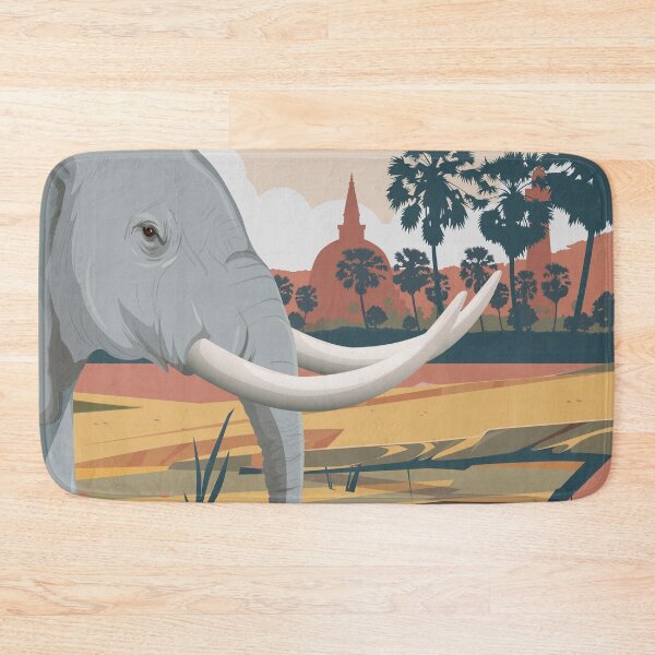 Item preview, Sri Lanka travel poster print sticker designed and sold by Arctic frame studio.