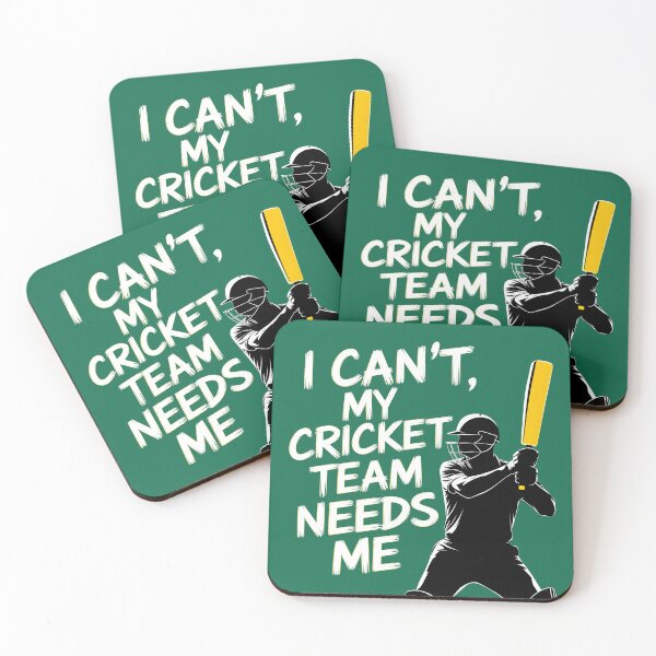 Item preview, I Can’t, My Cricket Team Needs Me – Funny Cricket Lover Design designed and sold by Jollys-ArtShop.