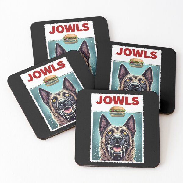 Item preview, Funny Dutch Shepherd and Hamburger Parody Jowls Dog Lover designed and sold by Kimberley King Art  King Art.