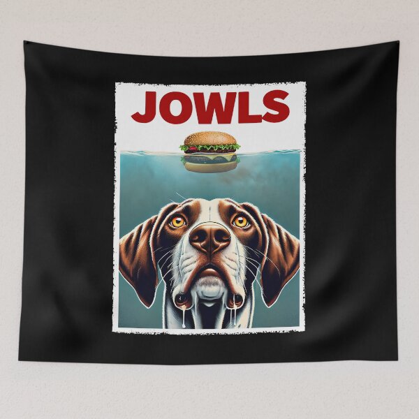 Item preview, Funny English Pointer and Hamburger Parody Jowls Dog Lover designed and sold by Kimberley King Art  King Art.