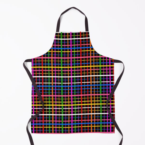 Item preview, Colorful Line Plaid Check Design - Black  designed and sold by PatternTitan.