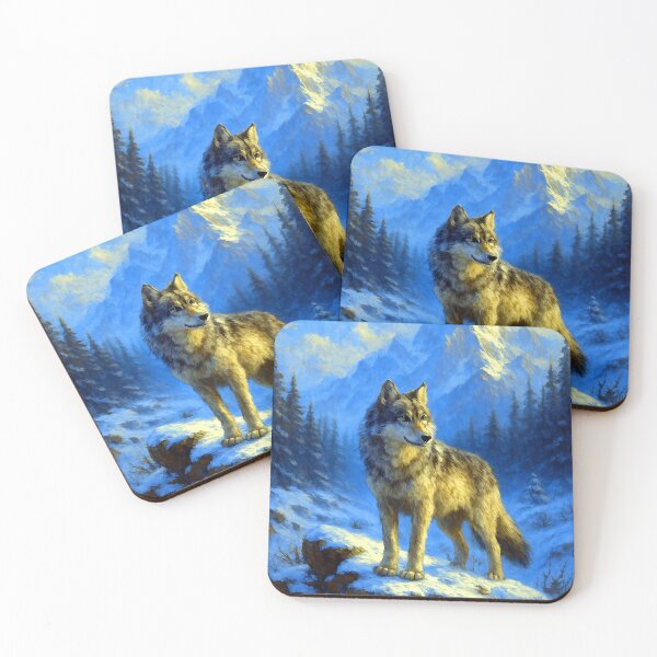 Item preview, Lone Wolf In Snowy Mountain Wilderness designed and sold by ChrisButler.