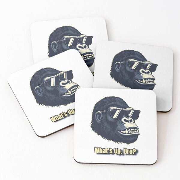 Item preview, Gorilla, What's Up, Bro? Friendship Brotherhood designed and sold by GoDare.