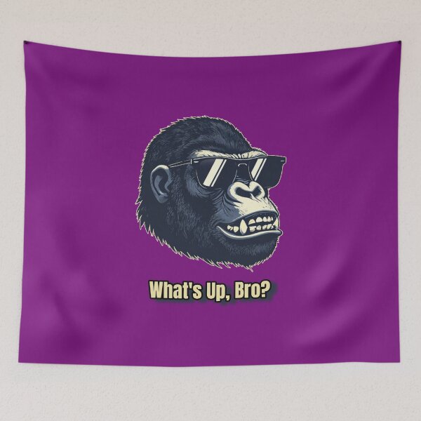 Item preview, Gorilla, What's Up, Bro? Friendship Brotherhood designed and sold by GoDare.