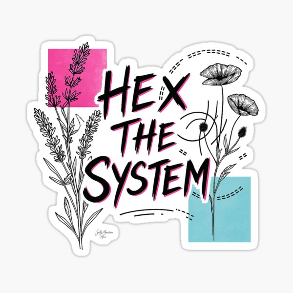 Item preview, Hex the System – Digital Rebellion Bloom designed and sold by SALTYMTNHIVE.