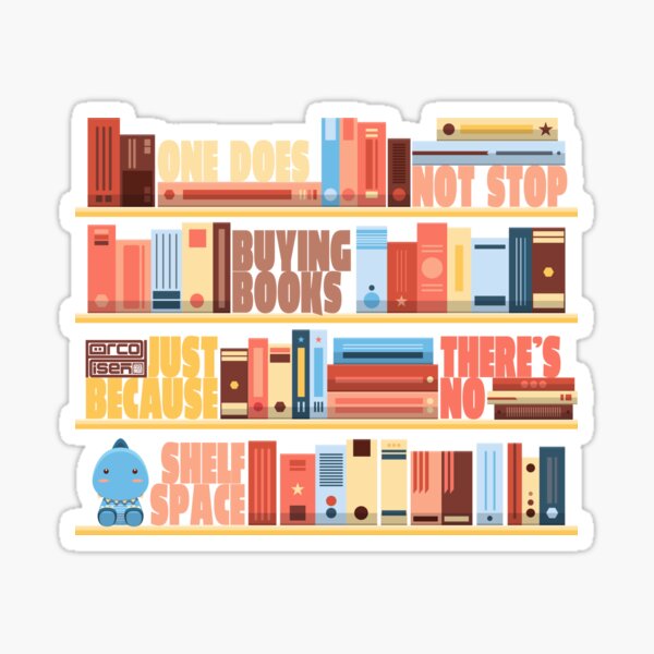 Item preview, Buy Books Reading Book Shelf Space Library Bookworm designed and sold by porcodiseno.