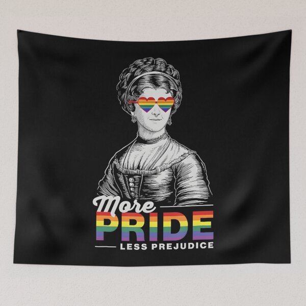 Item preview, More Pride Less Prejudice Gay Pride Rainbow Flag LGBTQ Ally designed and sold by lidanmasi.