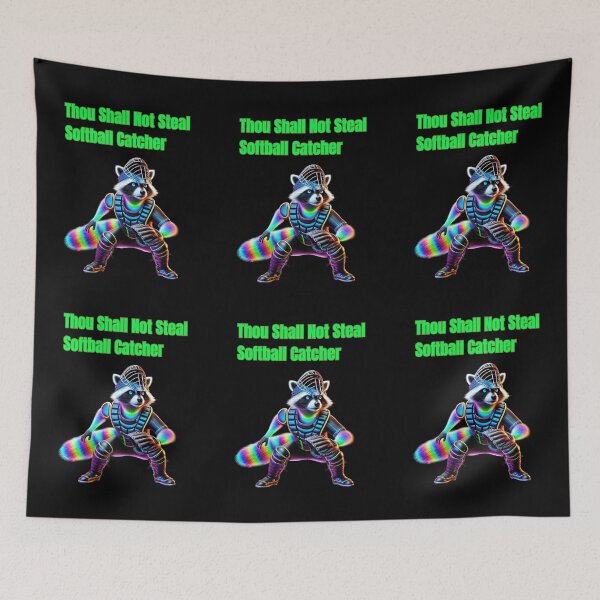 Item preview, Thou Shall Not Steal Softball Catcher designed and sold by TrendsLook.